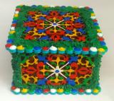 Резная, деревянная, сделанная из дерва и фанеры, шкатулка "Лето".