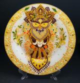 Декоративная тарелка "Совушка с ключом".