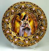 Декоративная тарелка "Ваш Ангел Хранитель". Авторская работа.