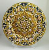 Декоративная тарелка "Золотой цветок"